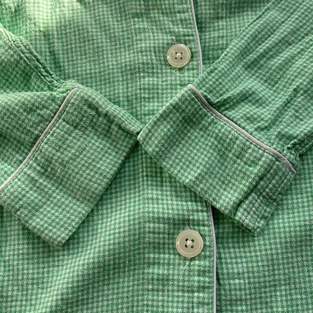 Lauren Ralph Lauren Check Green Sleep Shirt Size Small - Picture 6 of 13